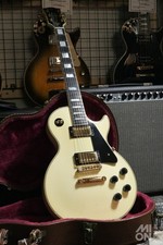 (Gibson) Guitare électrique Les Paul Custom 2001 Alpine White avec étui rigid...