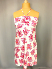 Beautiful Cinnamon Flowers Printed Satin Nightie Size M FR40 US8 UK12 EU38