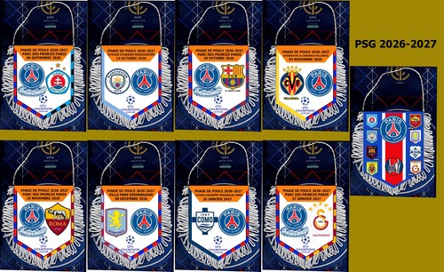 Lot fanions football - 9,