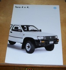 VOLKSWAGEN TARO 4x4 PICK-UP SALES LEAFLET. October 1994. In French. 