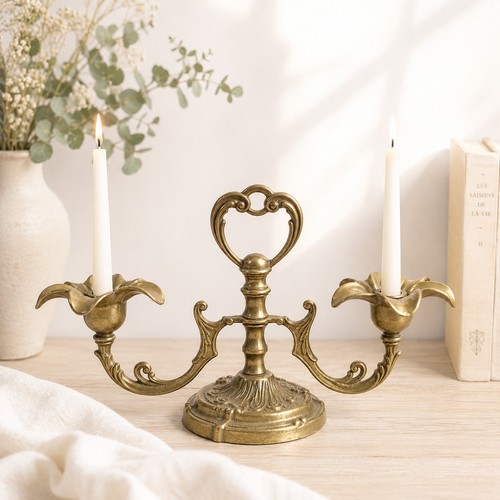 Bougeoir ancien branches en - 2,