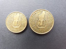 2 pièces MADAGASCAR 10fr et
