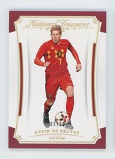 2018 Kevin De Bruyne Panini National Treasures Gold Belgium Soccer Card 9/10