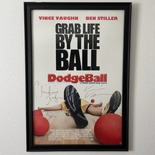 Ben Stiller, Vince Vaughn, Christine Taylor - Signed Dodgeball 27x40 Poster Auto