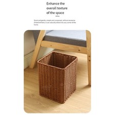 Poubelle style osier design