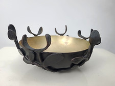L’Objet Vines Mixed Metal Nest Bowl 16 Cm Dark Brown/Gold Sweets/Nut Bowl