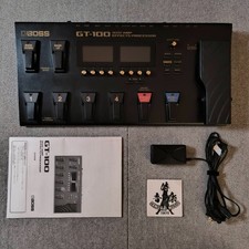 BOSS GT-100 Multi Effector Guitar Effects Processor ver.2 Used W/AC Adapter※READ