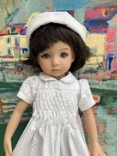 robe à smocks blanche et