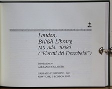 Londres, Britannique Bibliothèque, Ms Add. 40080, Facsimile (17th C.Clavier DVD