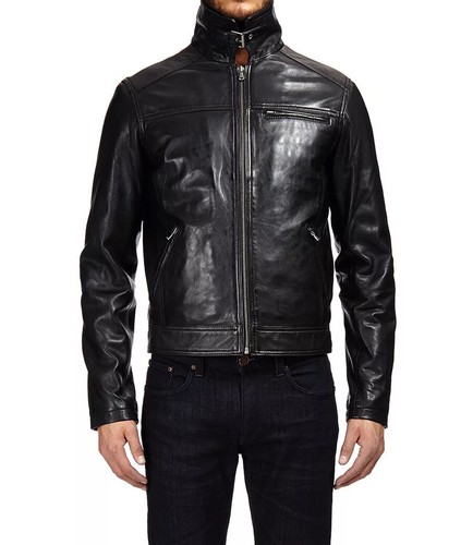Blouson motard cuir - blouson,