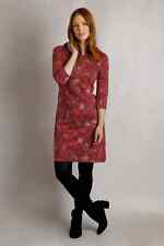 SIZES 8-22, NEW WEIRD FISH Starshine Organic Jersey Dress, Rhubarb