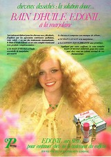 ADVERTISING 064 1980 PERMA oil bath EDONIL hair lotion