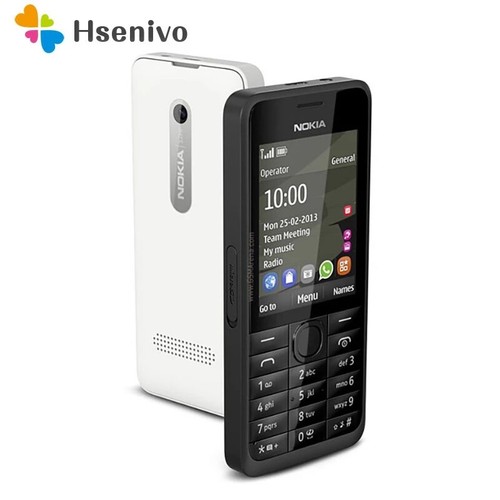 Nokia asha 301 black - asha, white