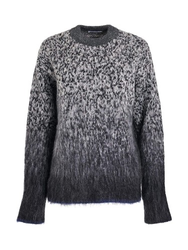 Fuzzy mohair arrow knitwear - fuzzy,