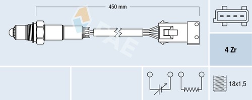 Sonde lambda 77433 - , pour