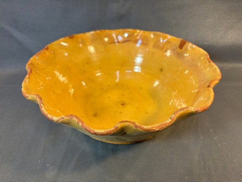 Ancien plat saladier terre