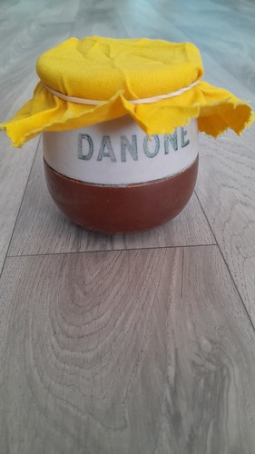 Ancien pot yoghourt yaourt - yoghourt,