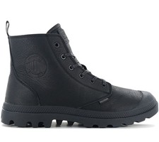 PALLADIUM Pampa Hi Zip Leather Ess - Hommes Boot Cuir Noir 76888-008