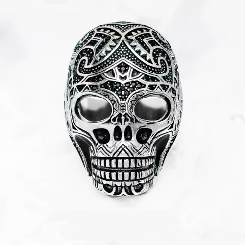 Bague tete mort chevaliere - bague, de