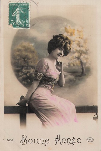 Bonne annee femme elegante - femme,