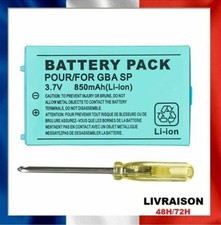 Batterie Gameboy Advanced GBA SP 850mAh Rechargeable Lithium-ion Batterie+Outil