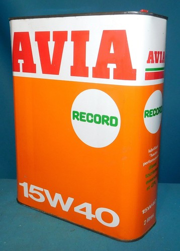 Ancien bidon huile vide - 2l,