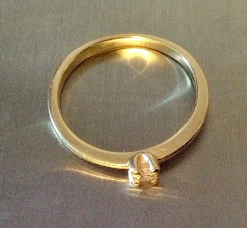 Diamant solitaire 3mm bague - diamant, 3mm-bague