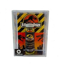 Jurassic Park Velociraptor DNA Sample Vial Bottle with Display Collectable Box