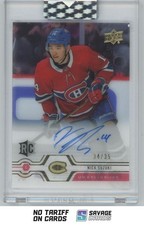 2019-20 Upper Deck Clear-Cut Exclusives Auto Nick Suzuki RC /35 #29 Montreal