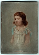 peinture sur bois petite fille