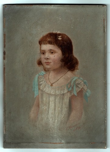 Peinture sur bois petite fille - petite,