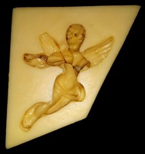 N°301-MOULE EN SILICONE ANGE-DECO RELIEF- 12x11 cm  GLACE,PÂTE D'AMANDES ETC