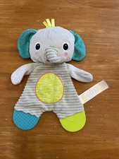 Doudou plat éléphant gris