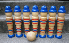 Grand Jeu de 7 Quilles ancien