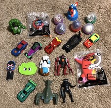 21 Kids Meal / Small “Boy” Toys: Marvel, Hot Wheels, DC