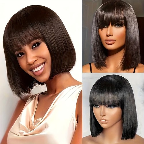 Short bob human - short, with