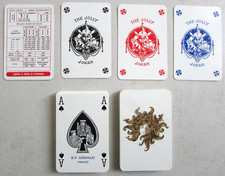 Used B.P. 54 Playing Card Set Grimaud France Sold Only Without Case