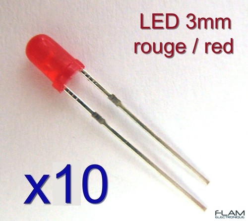 Lot led diode - lot, 10