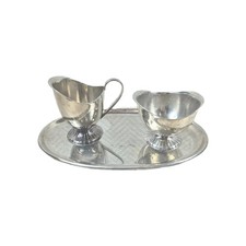 Vintage DOUWE EGBERTS Creamer milk & Sugar Set Roomstel Cream