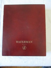 OLD WOODEN BOX WATERMAN *EMPTY* PEN COLLECTION 