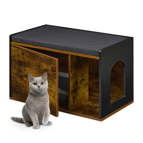 Meuble toilette chat