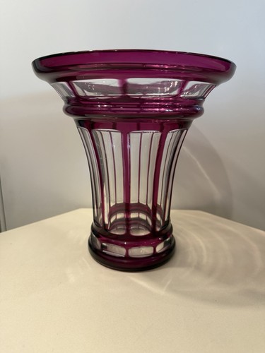 Vase cristal baccarat overlay - vase,