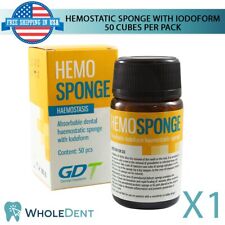 Dental Hem0sponge Collagen With I0doform 50pcs Non-Sterile Full Absorption