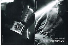 ADVERTISING ADVERTISING 114 2008 EMPORIO ARMANI men's watch (2pages)