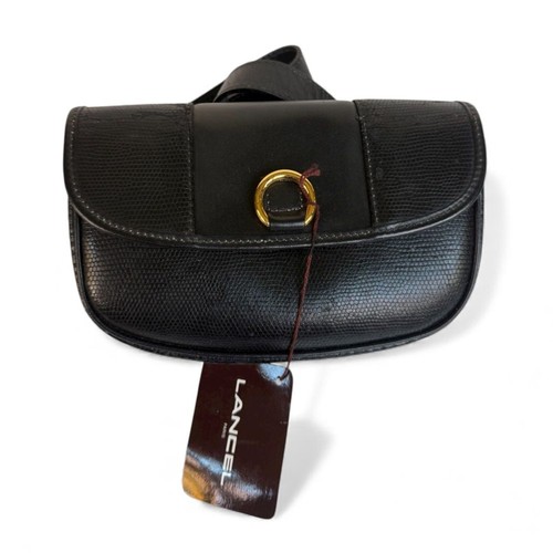 Lancel paris black leather - black,