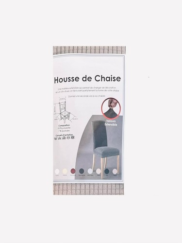 Housse chaise velours - de,