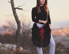 sac à main fourrure de renard