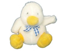 Doudou Peluche CANARD blanc