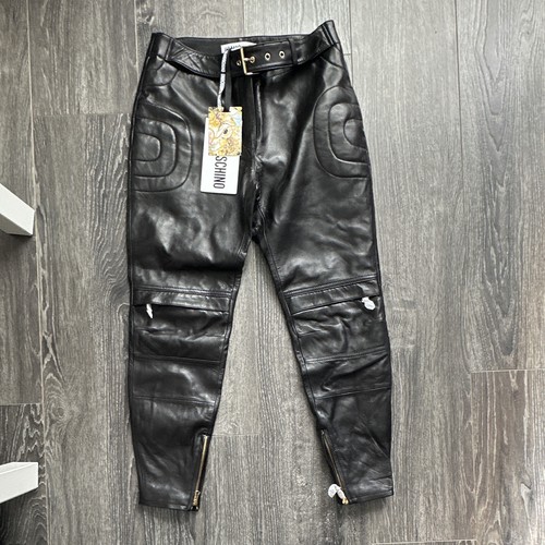 Pantalon cuir moshino - pantalon, for