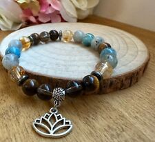 Bracelet perles précieuses véritables Anxiété TPL Bijoux Pierre semi-précieuse